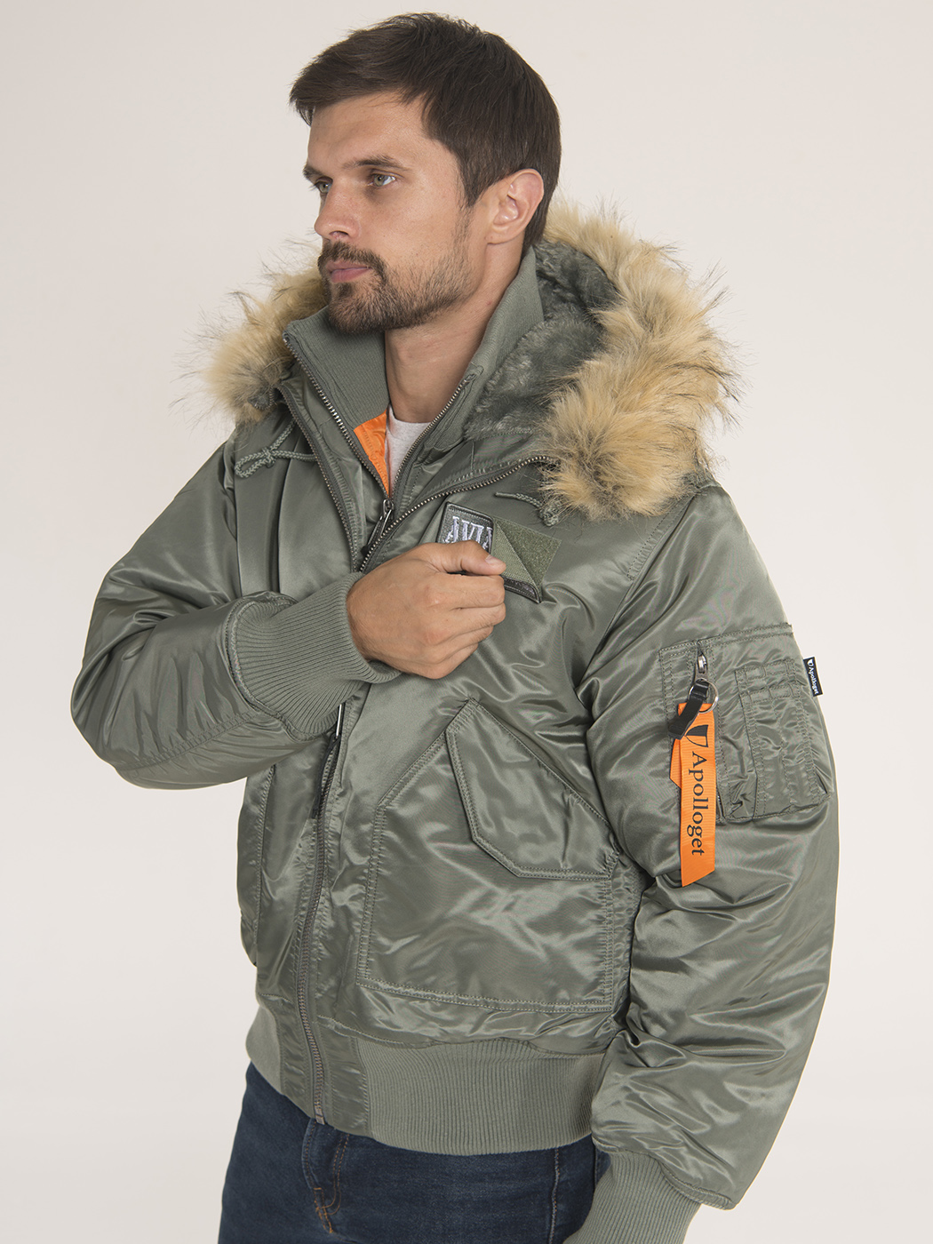картинка Apolloget AVIATOR HD Olive/Orange от магазинаАполлогет