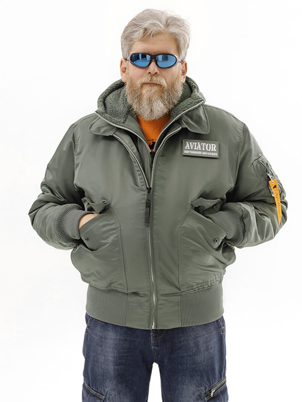 картинка Apolloget AVIATOR HD II Olive/Orange от магазинаАполлогет