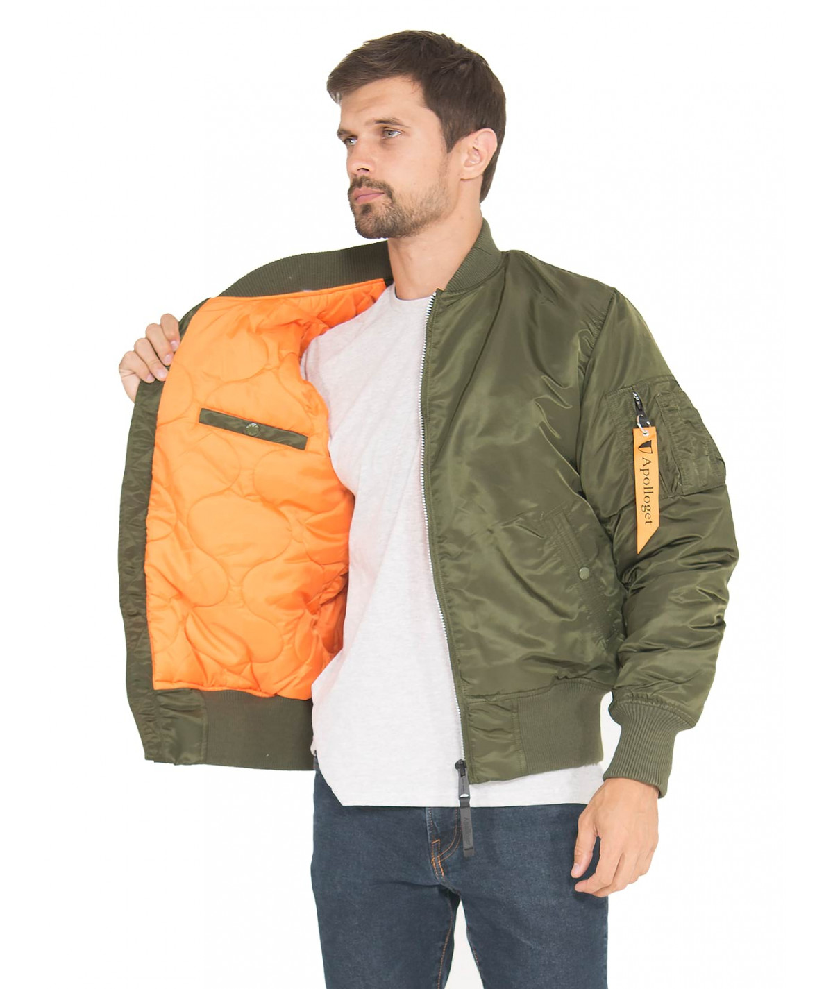 картинка Apolloget B-17 Army Green/Orange от магазинаАполлогет